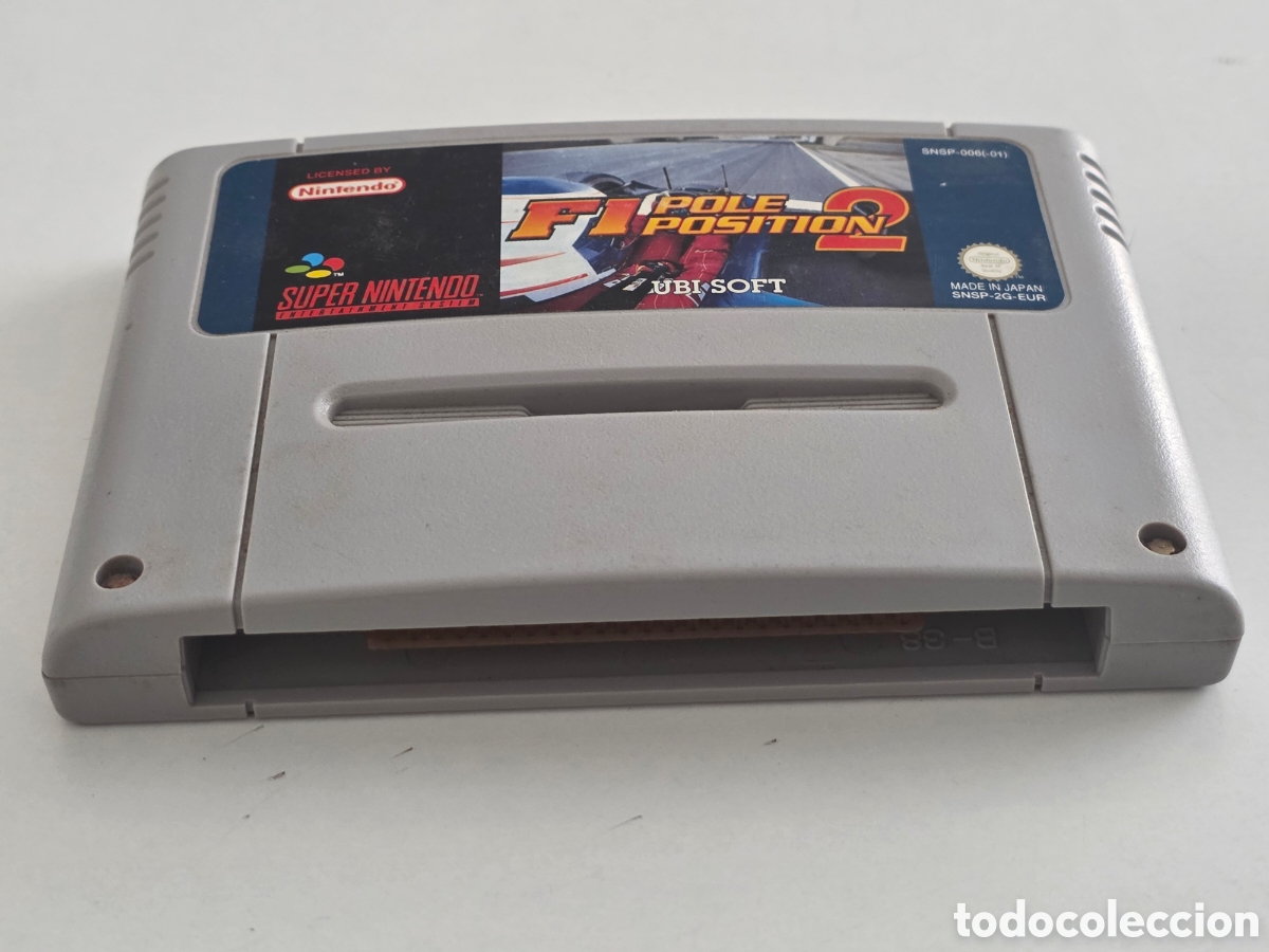 Videojuegos y consolas: f1 pole position 2 snes funciona bien - Foto 9