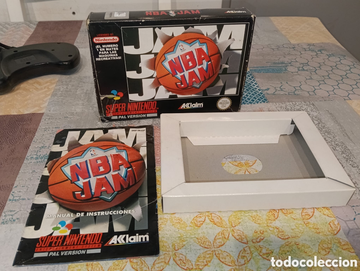 Videojuegos y Consolas: caja original nba jump supernintendo pal