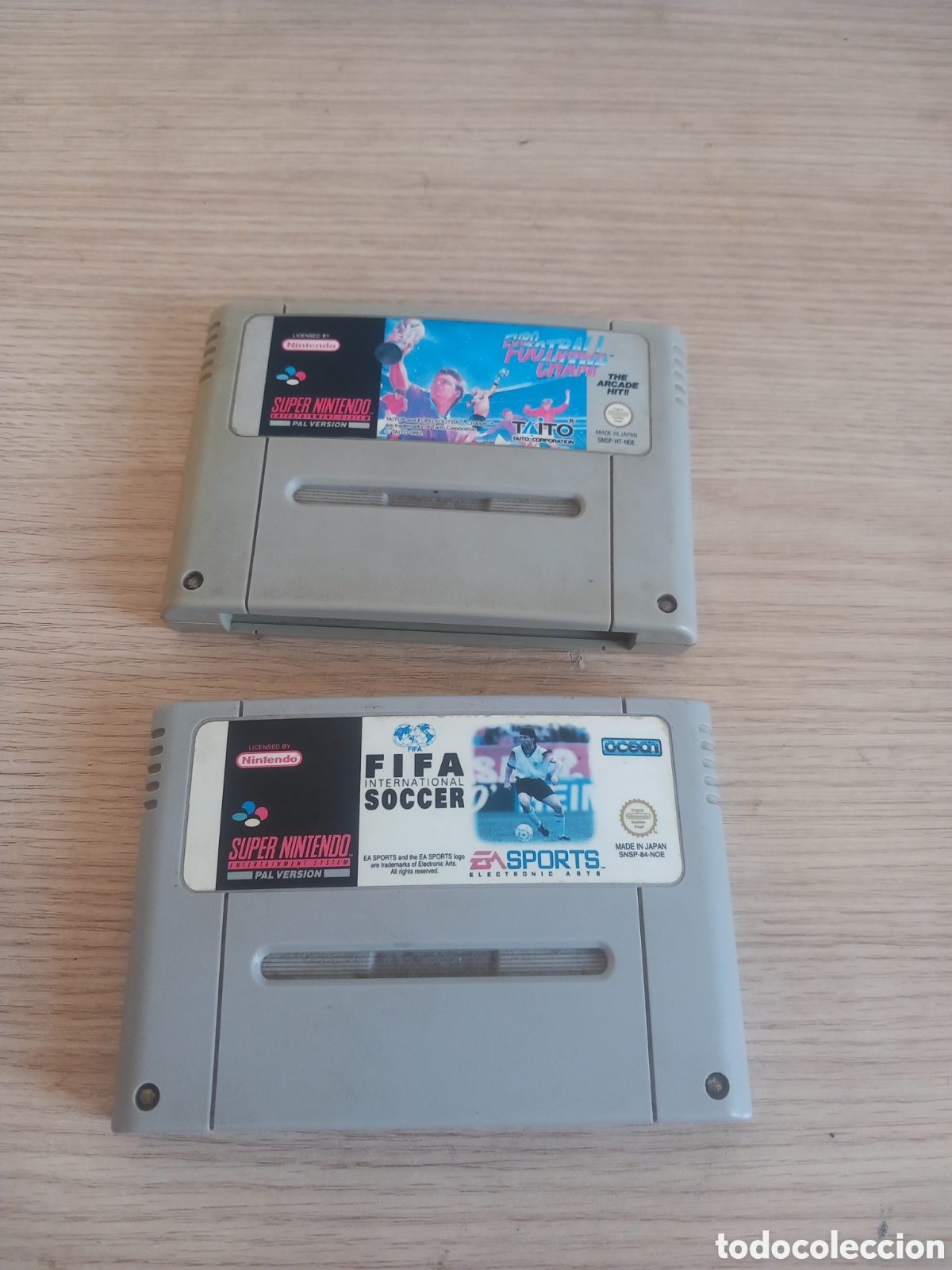 Videojuegos y Consolas: 2 JUEGOS SUPER NINTENDO FUNCIONAN,,VER FOTOS