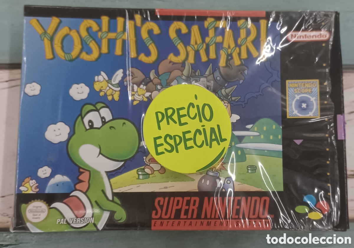 Videojuegos y Consolas: JUEGO YOSHI'S SAFARI. SUPER NINTENDO VERSION PAL ESPA&Ntilde;A. CON PL&Aacute;STICO CAJA, POSTER, SIN MANUAL.