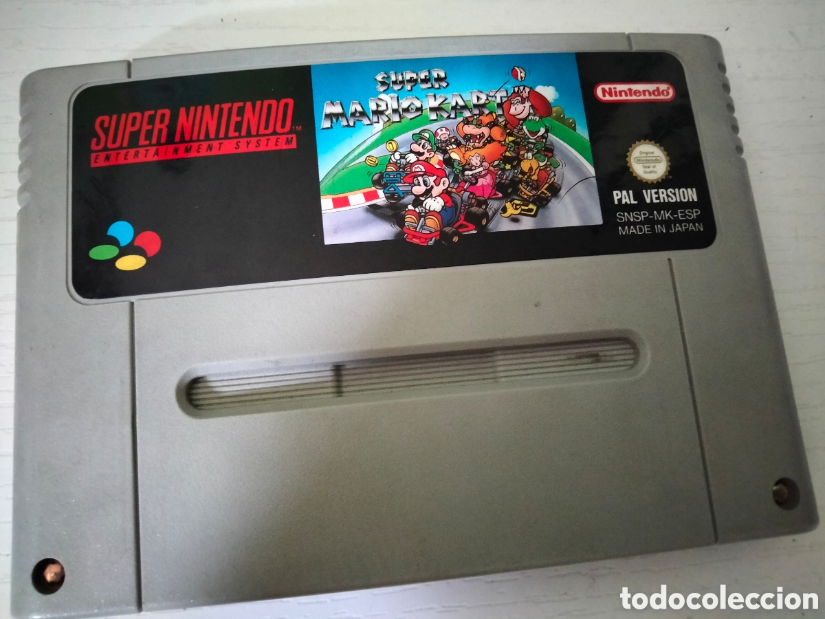 Videojuegos y Consolas: Super Mario Kart S&uacute;per Nintendo Pal