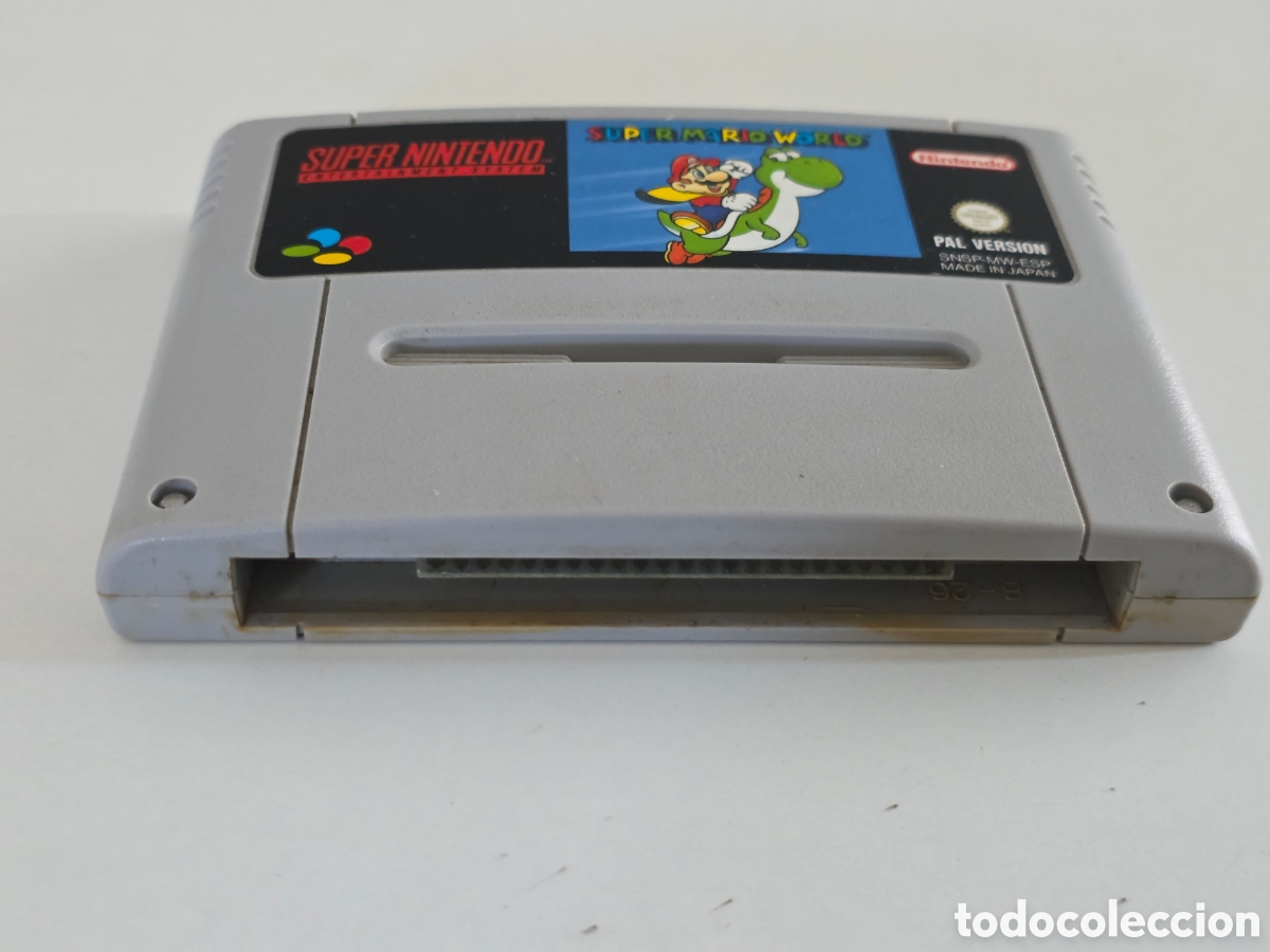Videojuegos y Consolas: super mario world snes pal esp original