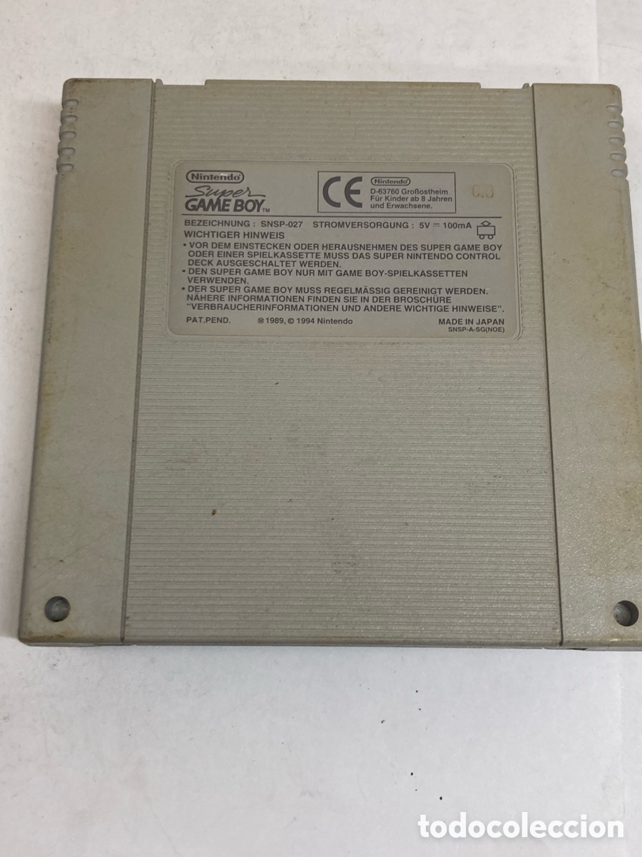 Videospiele und Konsolen: Adaptador Super Game Boy de Nintendo para la consola Super Nintendo Entertainment System