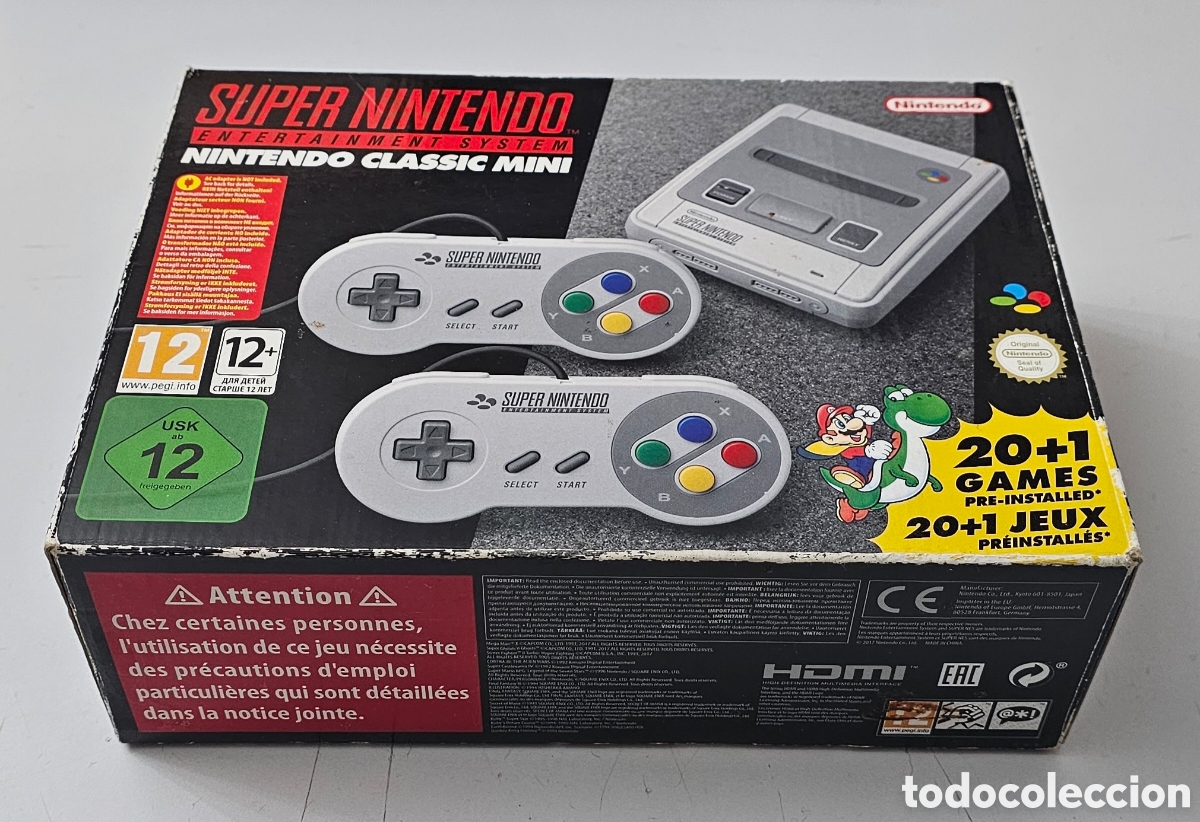 Videojuegos y Consolas: CAJA VACIA SUPER NINTENDO CLASSIC MINI A&Ntilde;O 2017