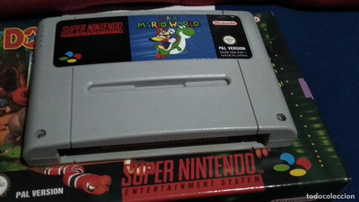 Videojuegos y Consolas: CARTUCHO JUEGO SUPER MARIO WORLD SUPER NINTENDO 1992 - BIEN CUIDADO VER FOTOS
