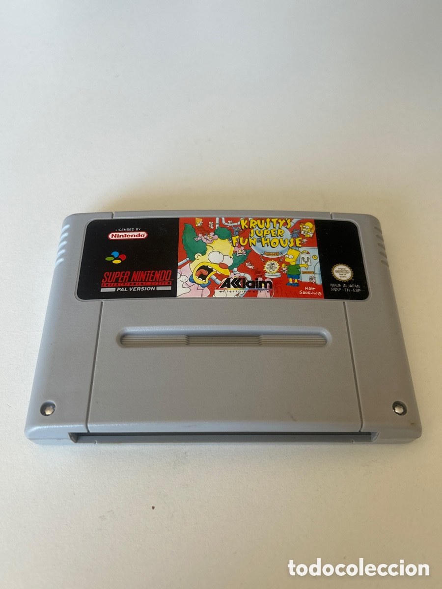 Jeux Vid&eacute;o et Consoles: Juego s&uacute;per Nintendo - KRUSTY S&Uacute;PER FUN HOUSE -