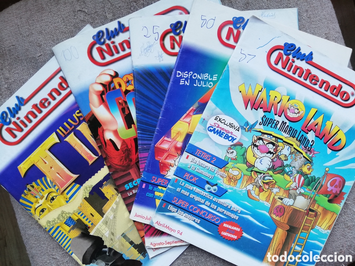 Videojogos e Consolas: Revista Club Nintendo segunda &eacute;poca n&uacute;meros 4, 5, 6, 8 y 10. A&ntilde;os 1994 y 1995
