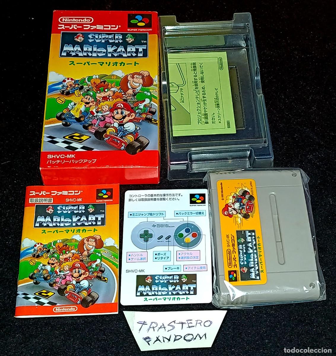 Videojuegos y Consolas: Super Mario Kart SUPER Nintendo SUPER Famicom SNES Completo JP