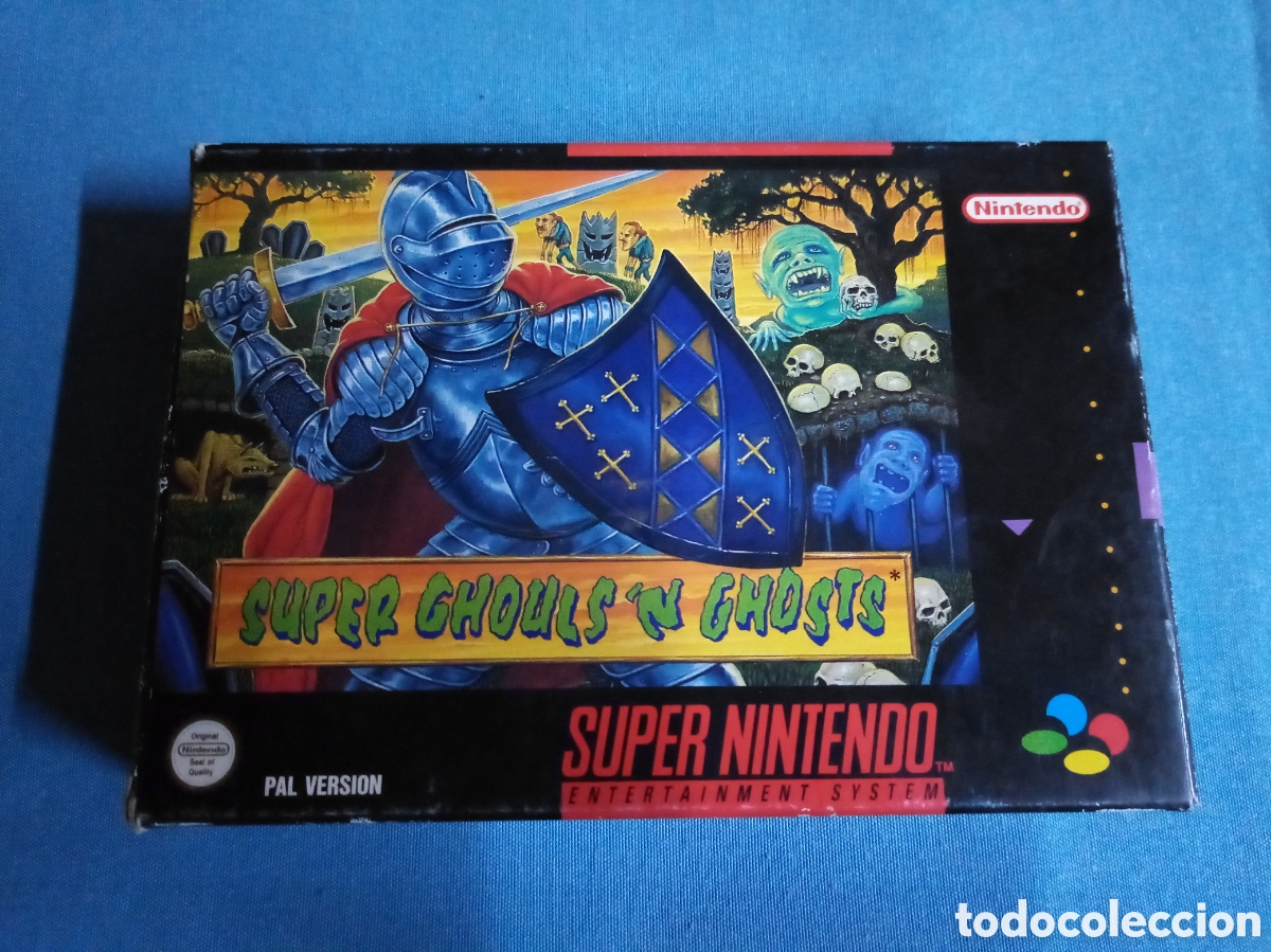 Videojuegos y Consolas: Caja vacia super Nintendo super ghouls n ghosts