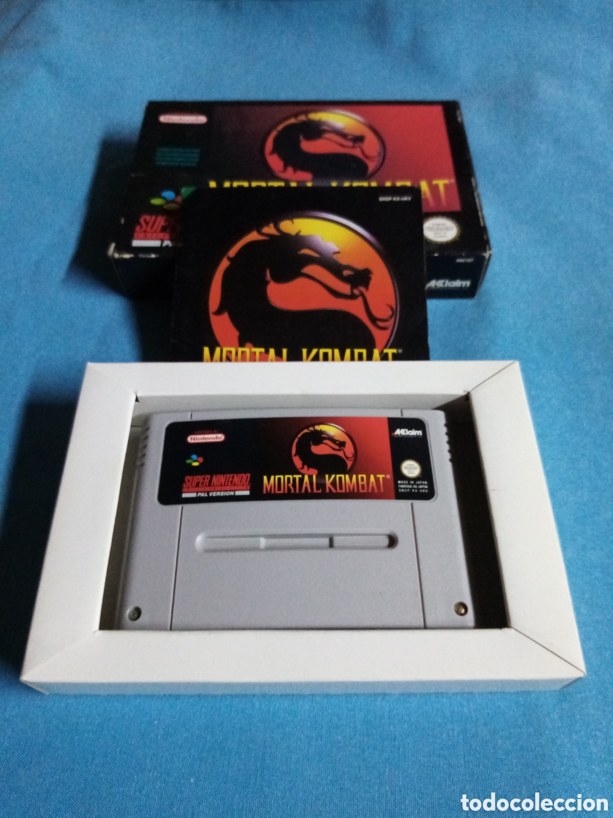 Videojuegos y Consolas: Juego super Nintendo mortal kombat