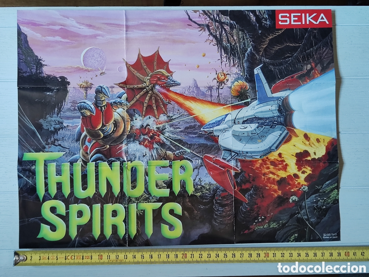 Videojuegos y consolas: Poster Thunder Spirits &bull; Seika &bull; Super Nintendo - Foto 2