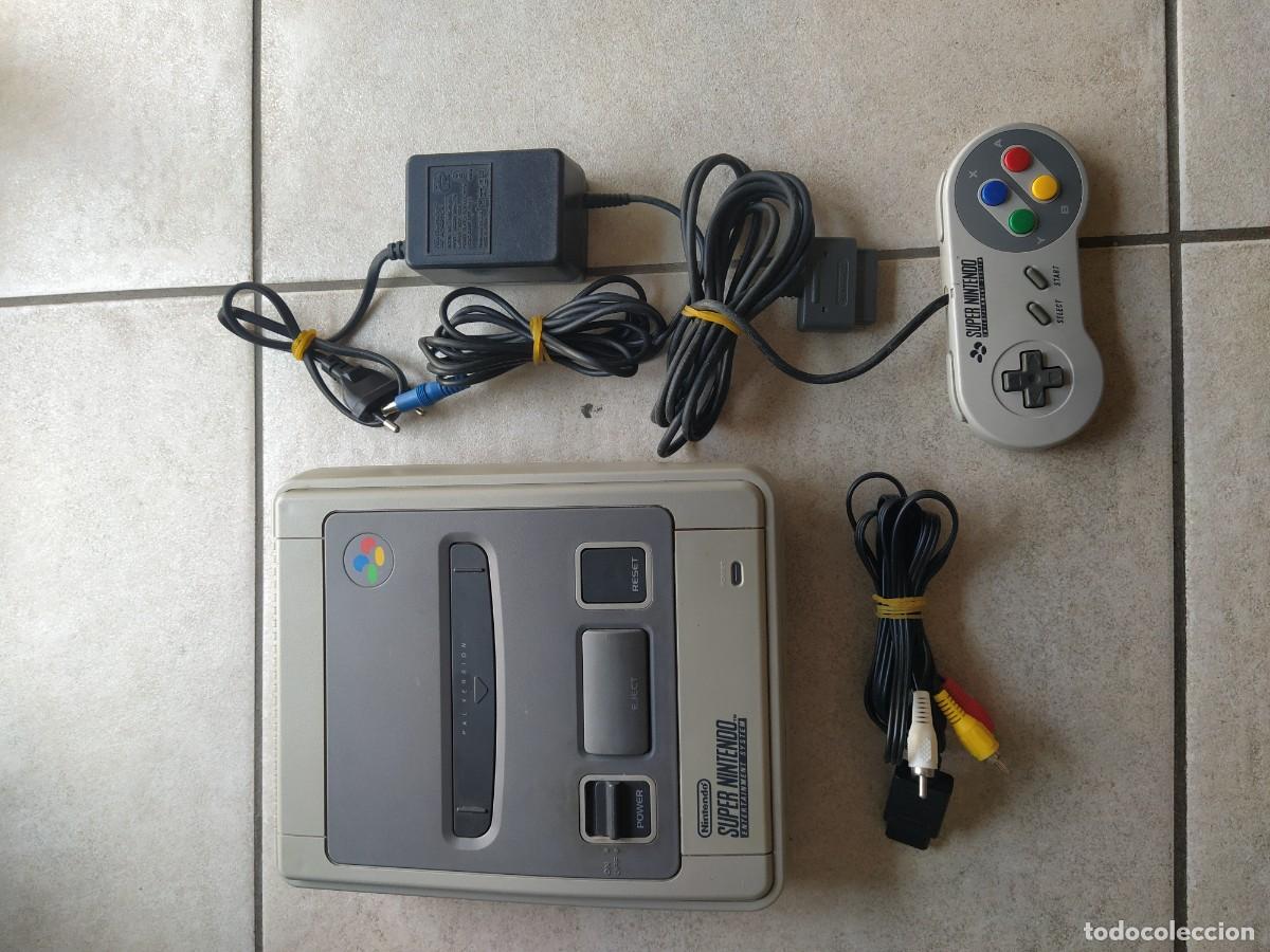 Videojuegos y Consolas: CONSOLA SUPER NINTENDO SNES PAL CON MANDO Y CABLES , ORIGINAL Y FUNCIONANDO