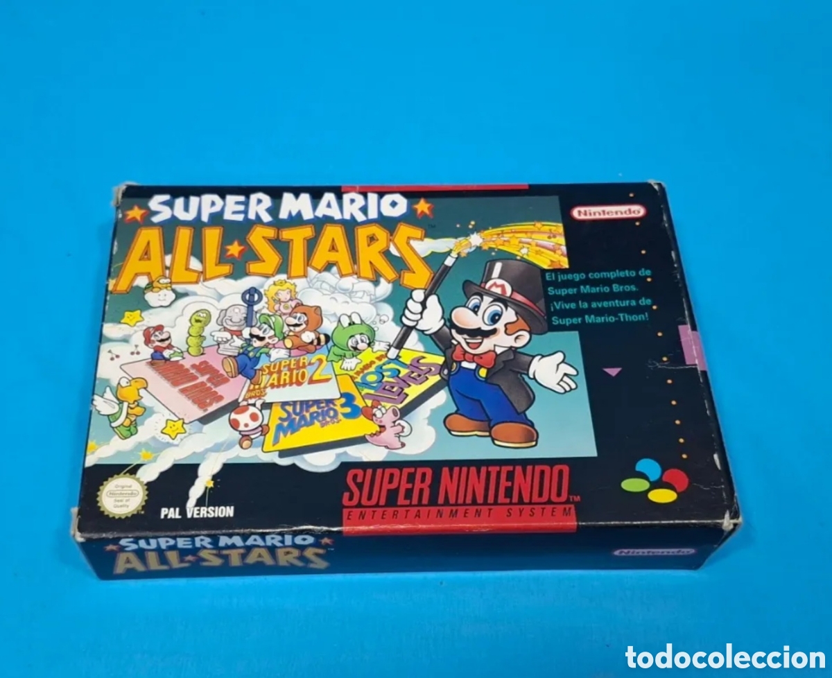 Videojuegos y Consolas: SUPER MARIO ALL STARS PARA SUPER NINTENDO SNES. COMPLETO Y EN SU CAJA
