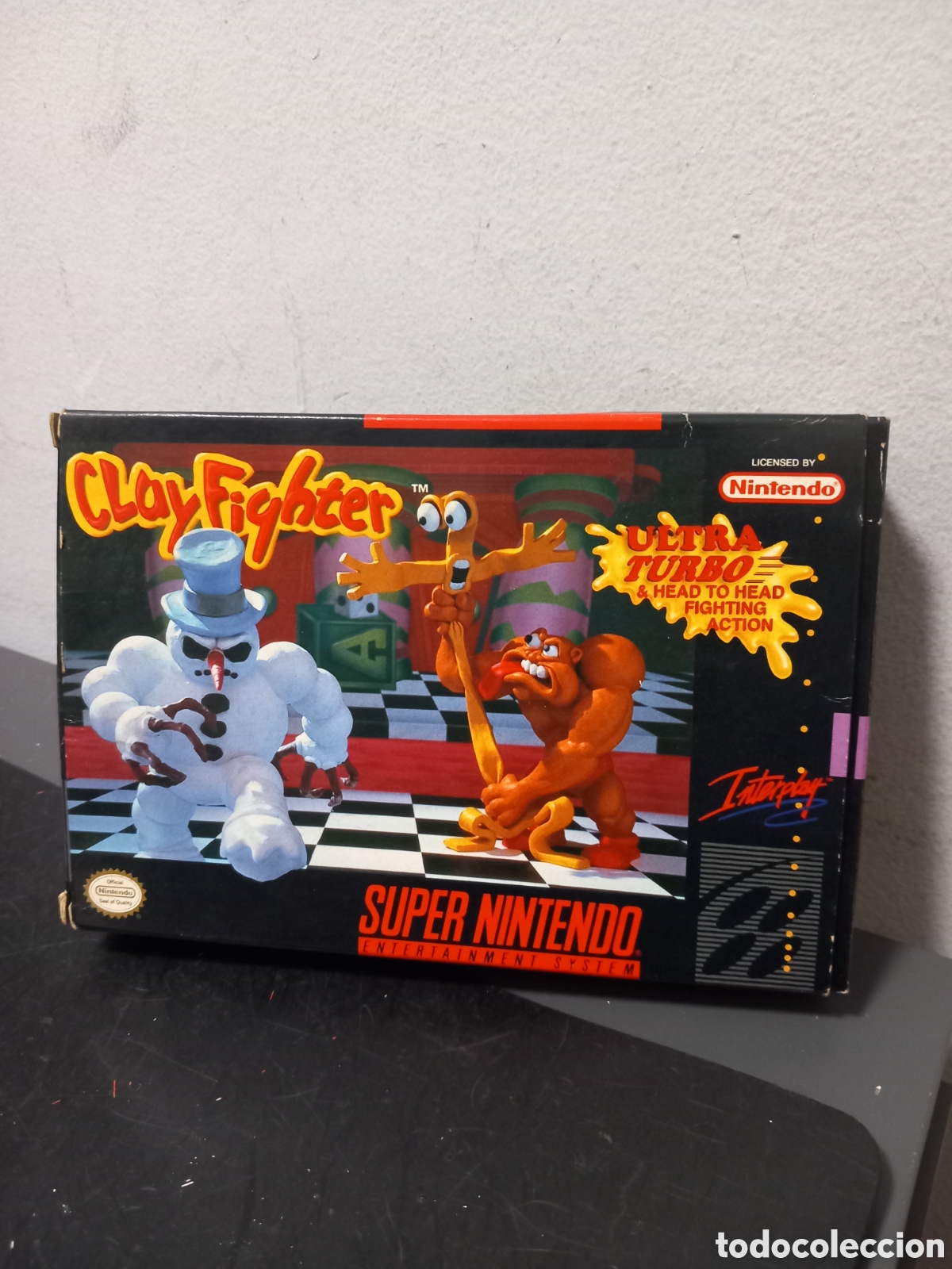 Videojuegos y Consolas: ANTIGUO JUEGO SUPER NINTENDO CLAYFIGHTER SNES PAL ORIGINAL EN CAJA
