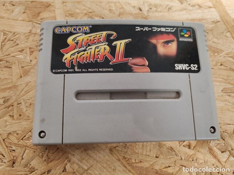 Videojuegos y consolas: Cartucho Street Fighter II Capcom SHVC-S2 Super Famicom Jap&oacute;n