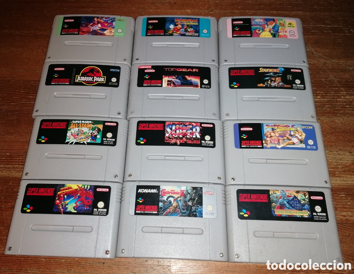 Videojuegos y consolas: Lote de juegos SUPER NINTENDO - SUPER METROID, SUPER CASTLEVANIA IV, SUPER GHOULS&acute;N GHOSTS, etc