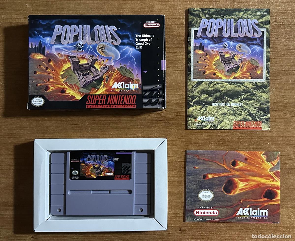 Videojuegos y consolas: POPULOUS SUPER NINTENDO USA