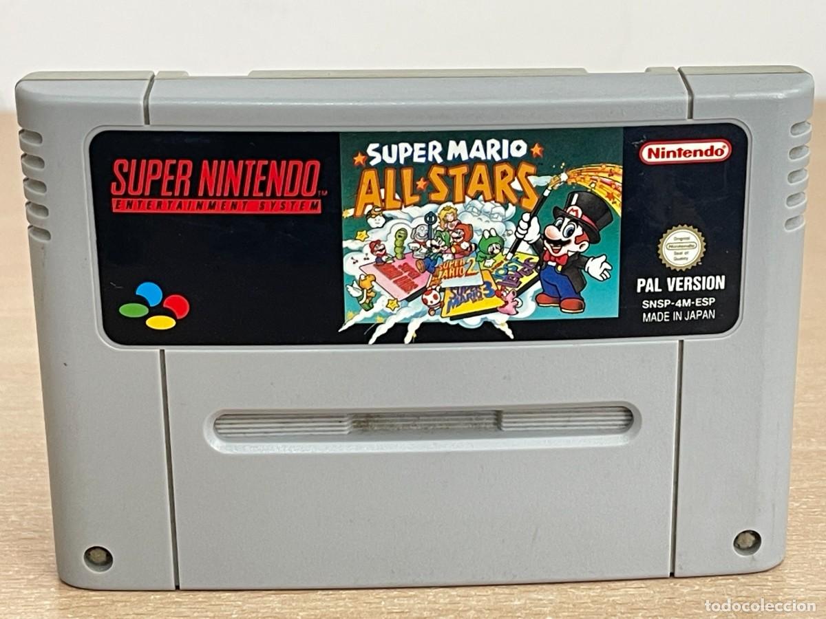 Videojuegos y consolas: Super Nintendo videojuego SUPER MARIO ALL STARS Pal Version ESP cartucho SNES Made in Japan