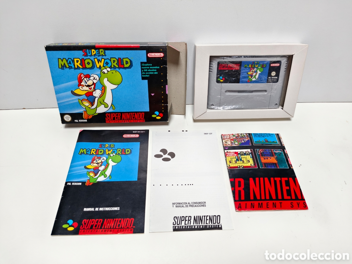 Videojuegos y consolas: Super Mario World super nintendo SNES