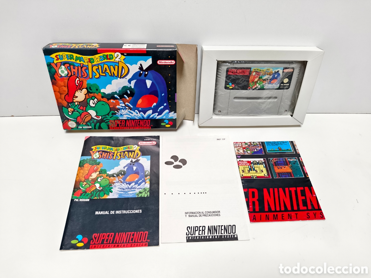 Videojuegos y consolas: Super Mario World 2 Yoshi's Island super nintendo SNES
