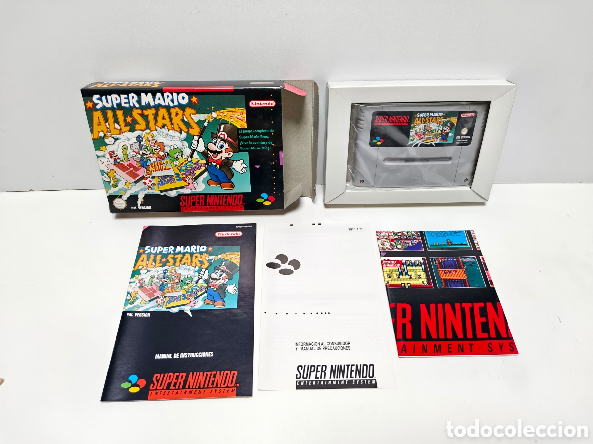 Videojuegos y consolas: Super Mario All Stars super nintendo SNES