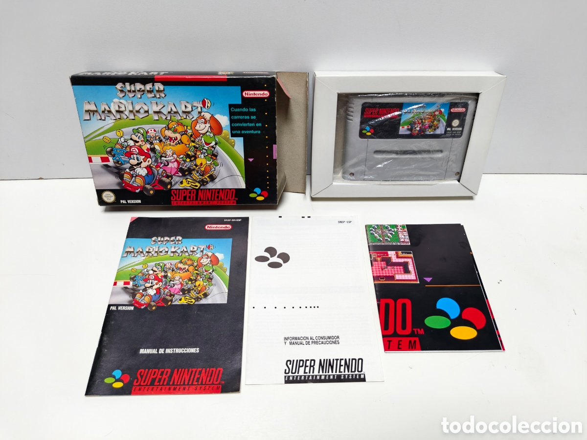 Videojuegos y consolas: Super Mario Kart super nintendo SNES