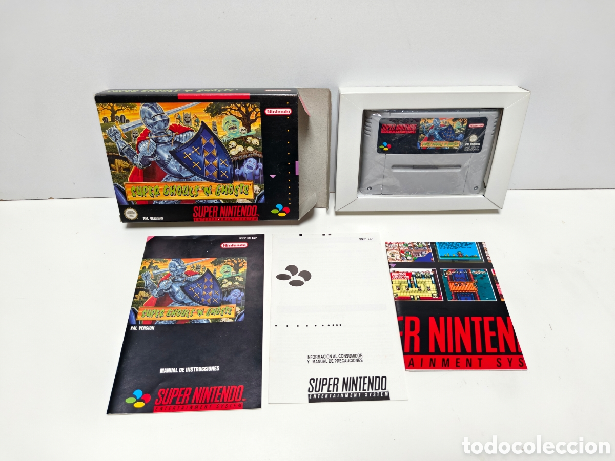 Videojuegos y consolas: Super Ghouls'n Ghosts super nintendo SNES
