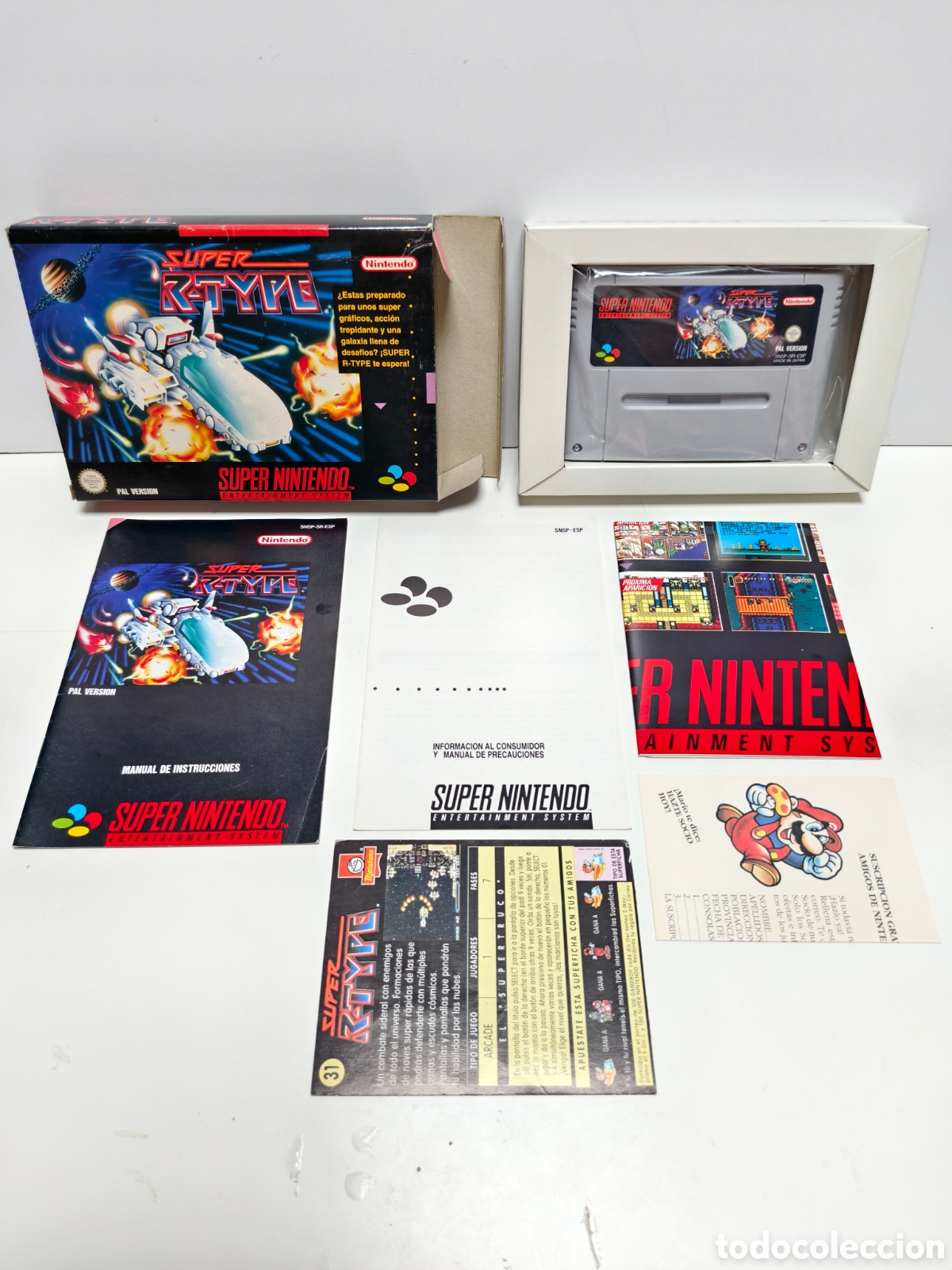Videojuegos y consolas: Super R-Type super nintendo SNES