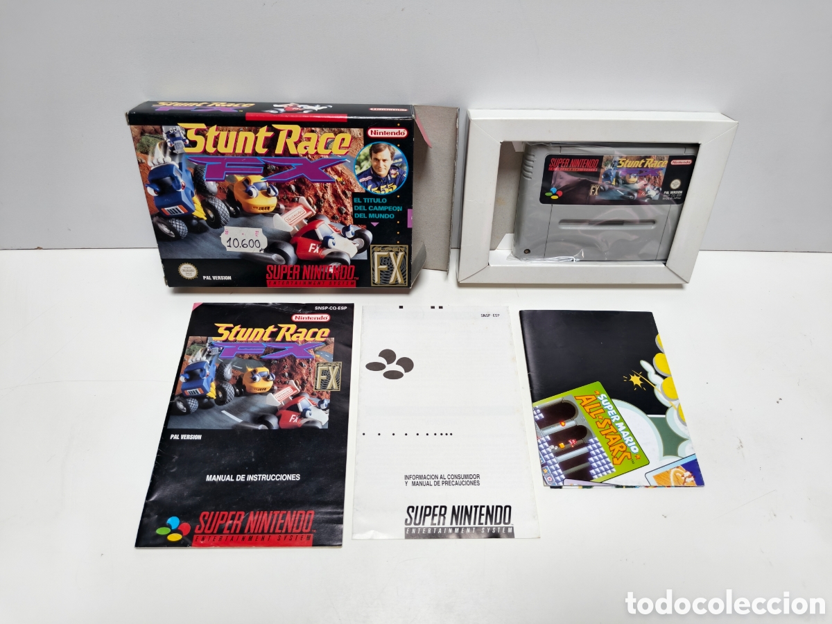 Videojuegos y consolas: Stunt Race FX super nintendo SNES