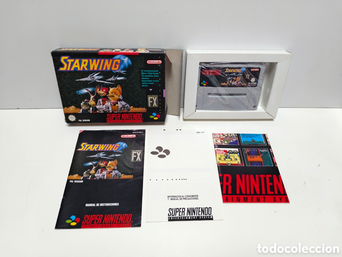 Videojuegos y consolas: Starwing super nintendo SNES