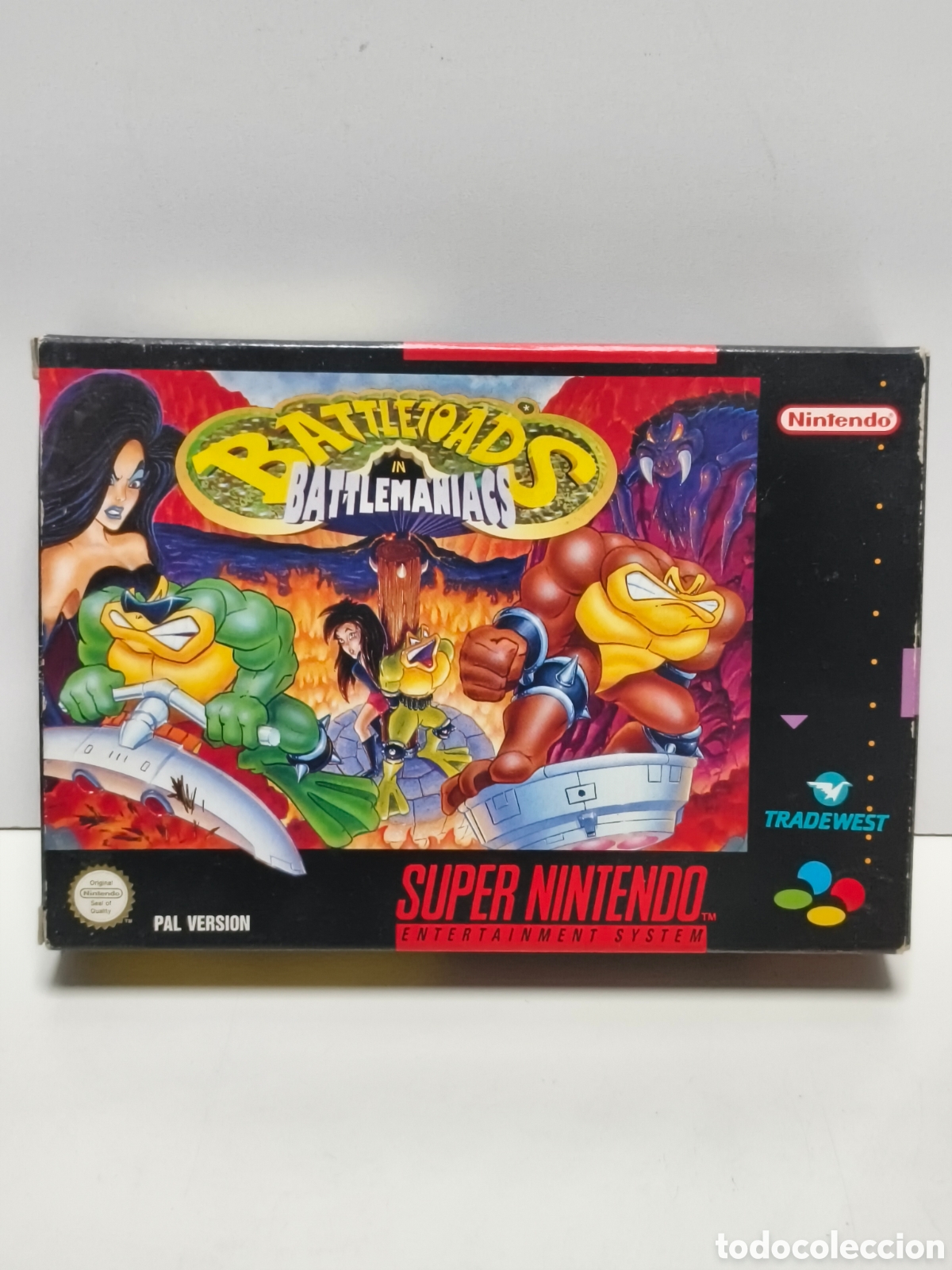 Videojuegos y consolas: Battletoads in Battlemaniacs super nintendo SNES