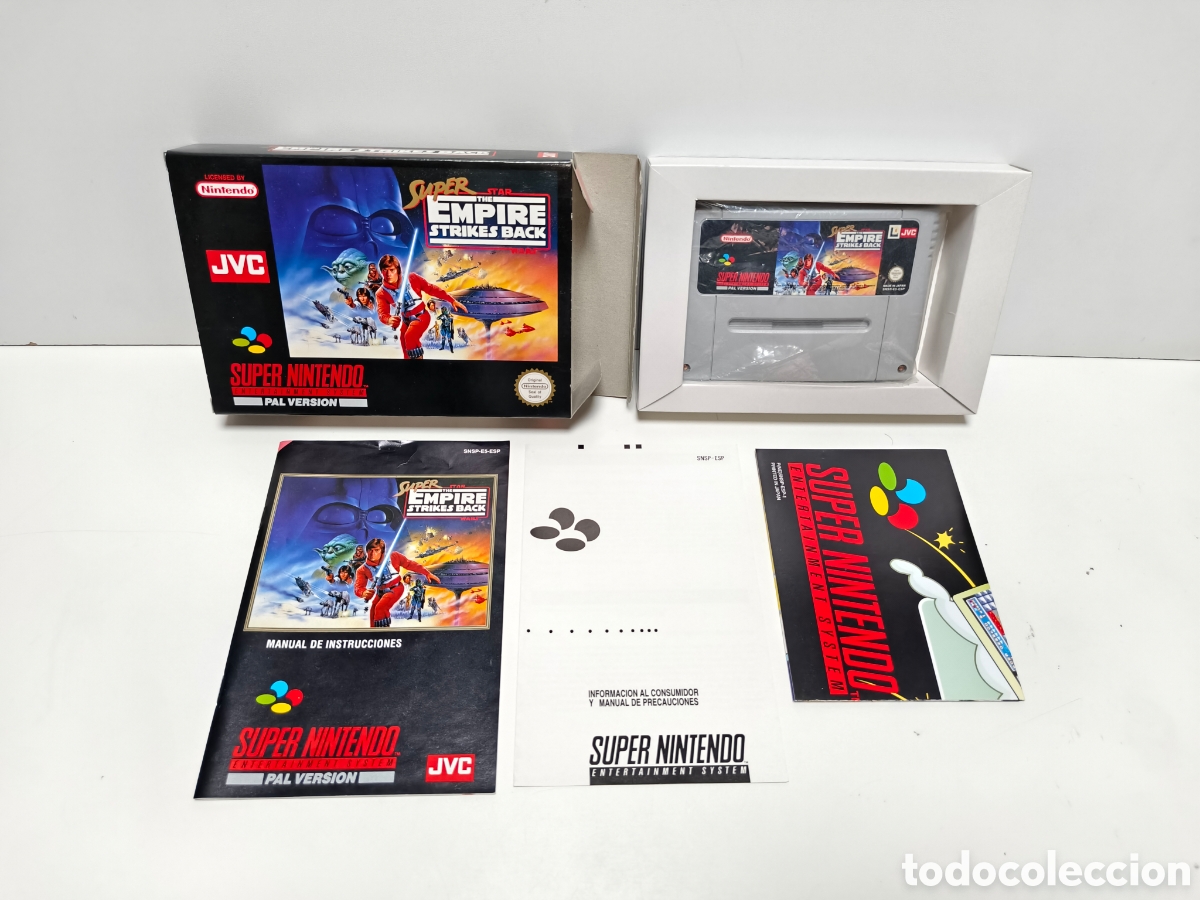 Videojuegos y consolas: Super Star Wars the Empire Strikes Back super nintendo SNES