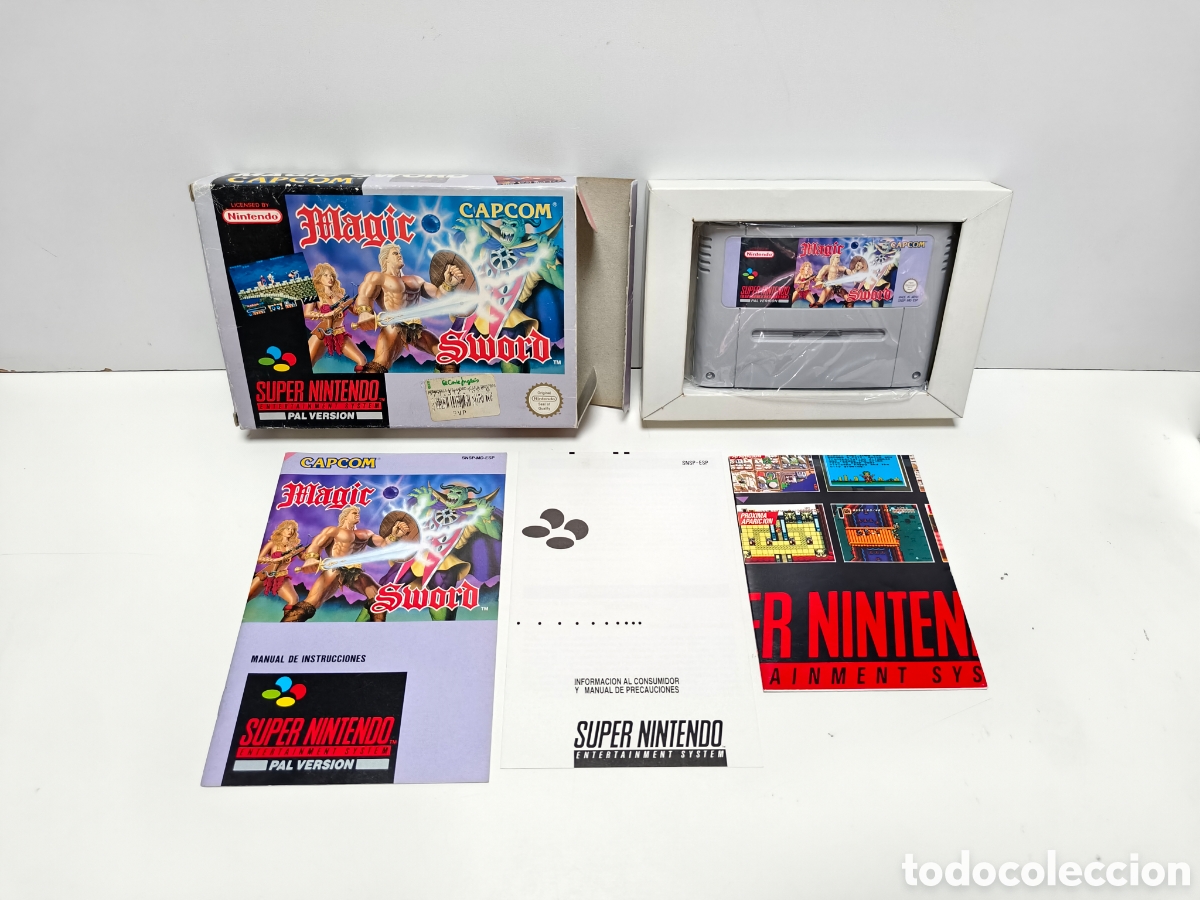Videojuegos y consolas: Magic Sword super nintendo SNES