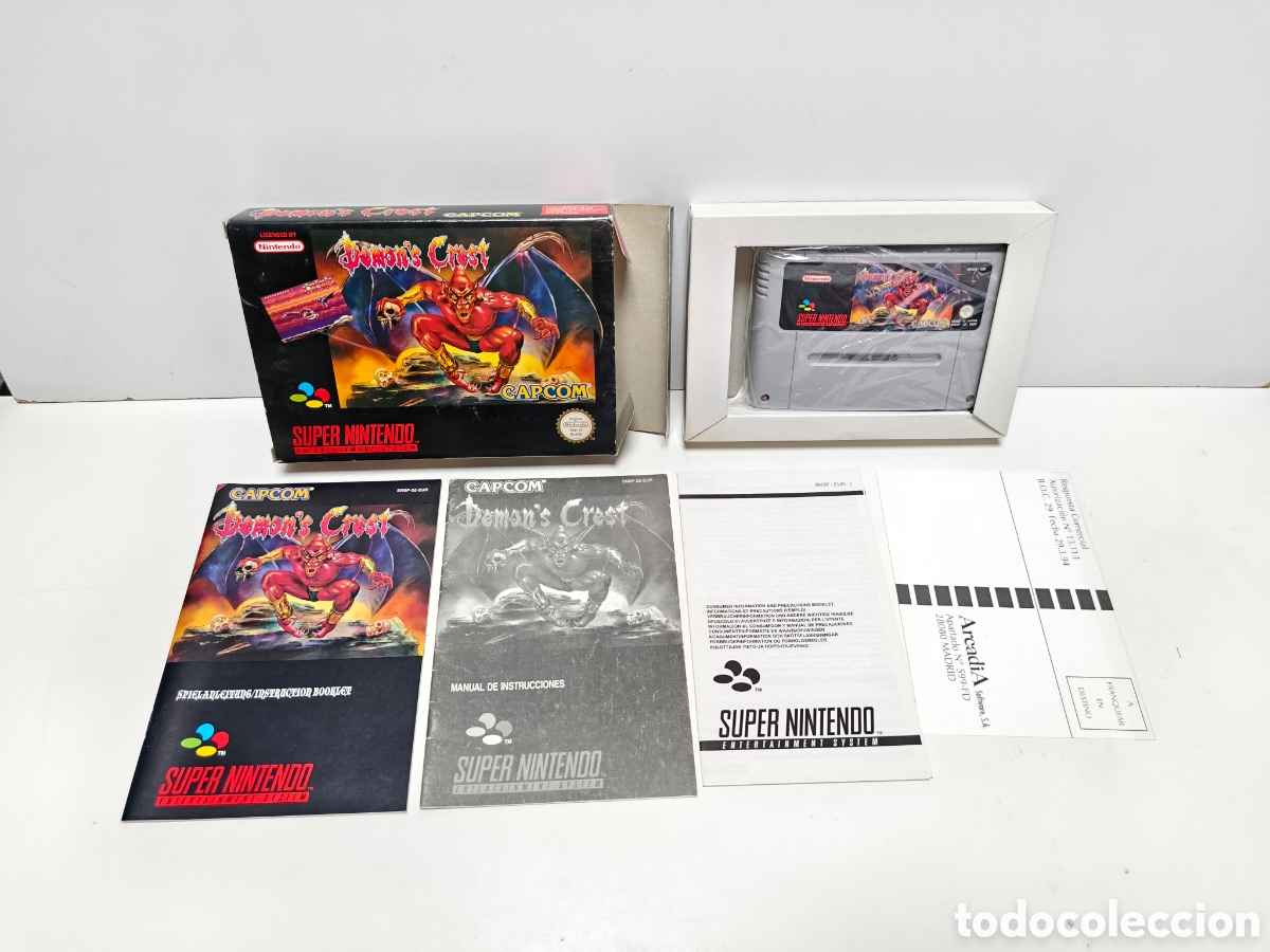Videojuegos y consolas: Demon's Crest super nintendo SNES