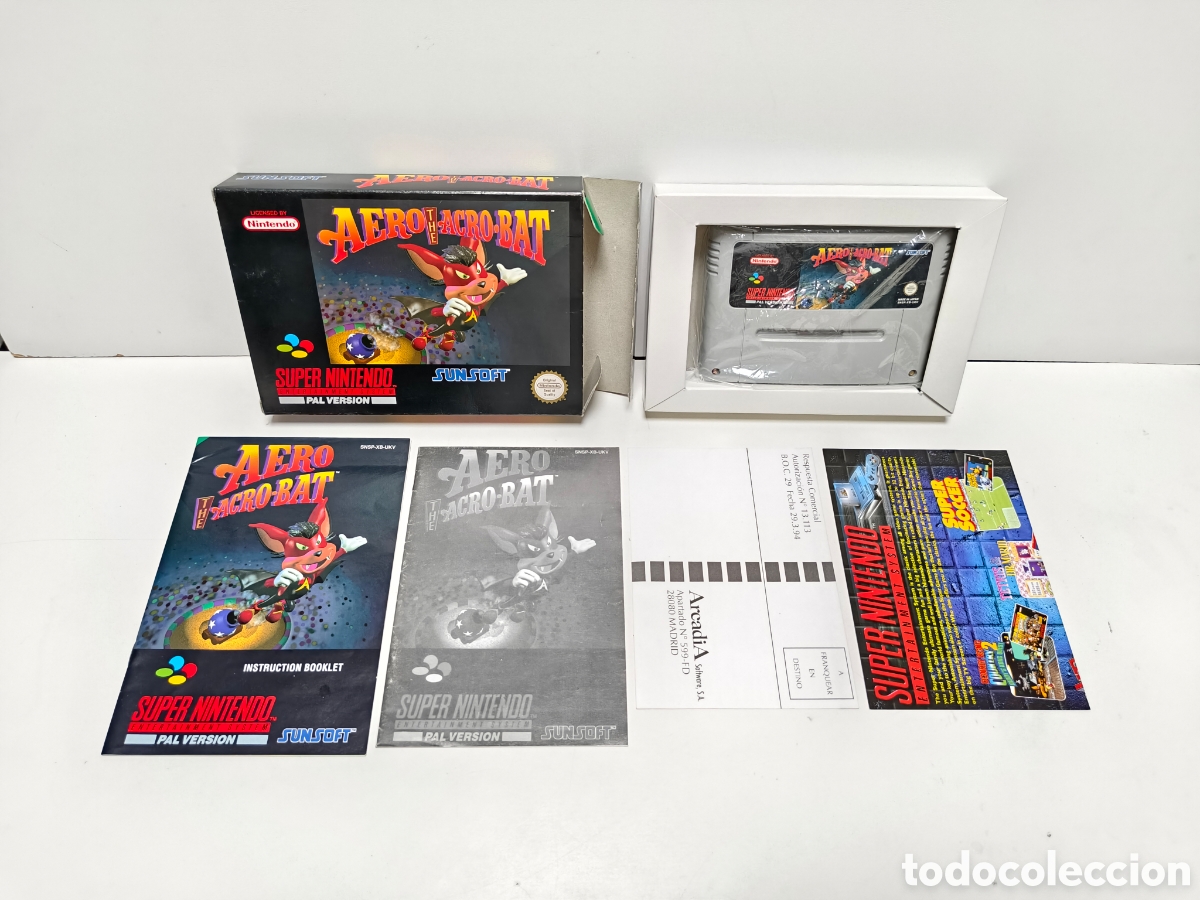 Videojuegos y consolas: Aero the Acrobat super nintendo SNES