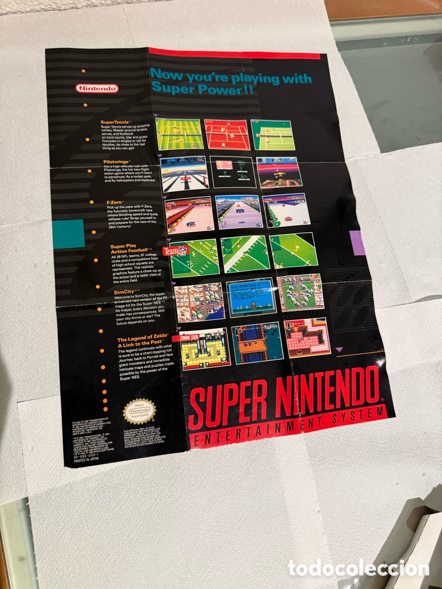 Video Games and Consoles: P&oacute;ster Nintendo Super Nintendo SNES Original &ndash; Nintendo Power