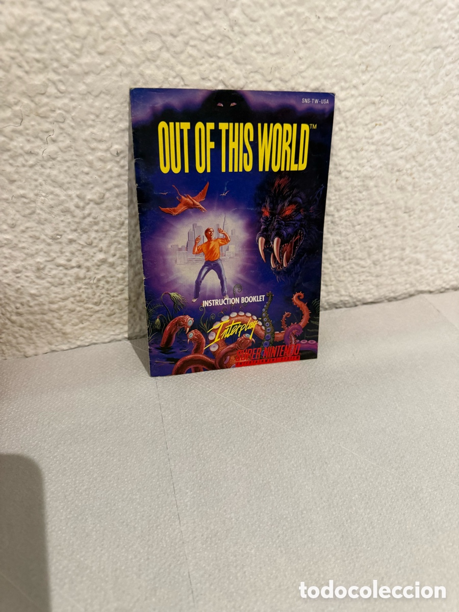 Videojuegos y consolas: Manual Out of This World Super Nintendo SNES Original USA