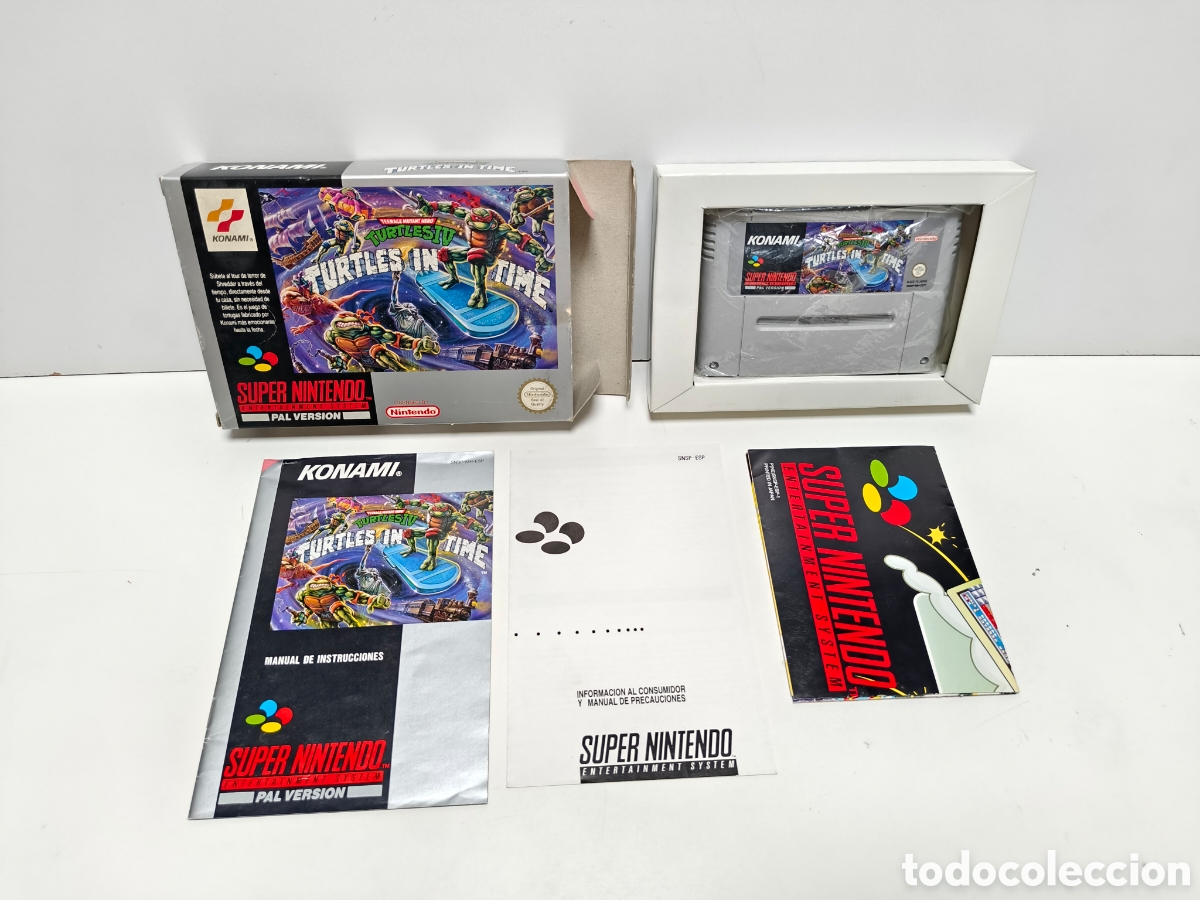 Videojuegos y consolas: Turtles in Time IV super nintendo SNES