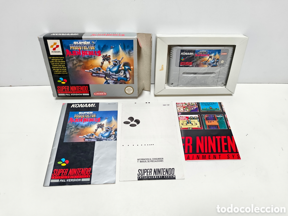 Videojuegos y consolas: Super Probotector Alien Rebels super nintendo SNES