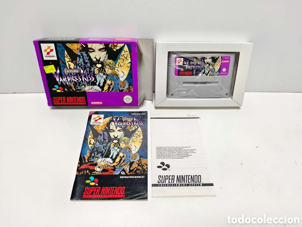 Videojuegos y consolas: Castlevania Vampires Kiss super nintendo SNES