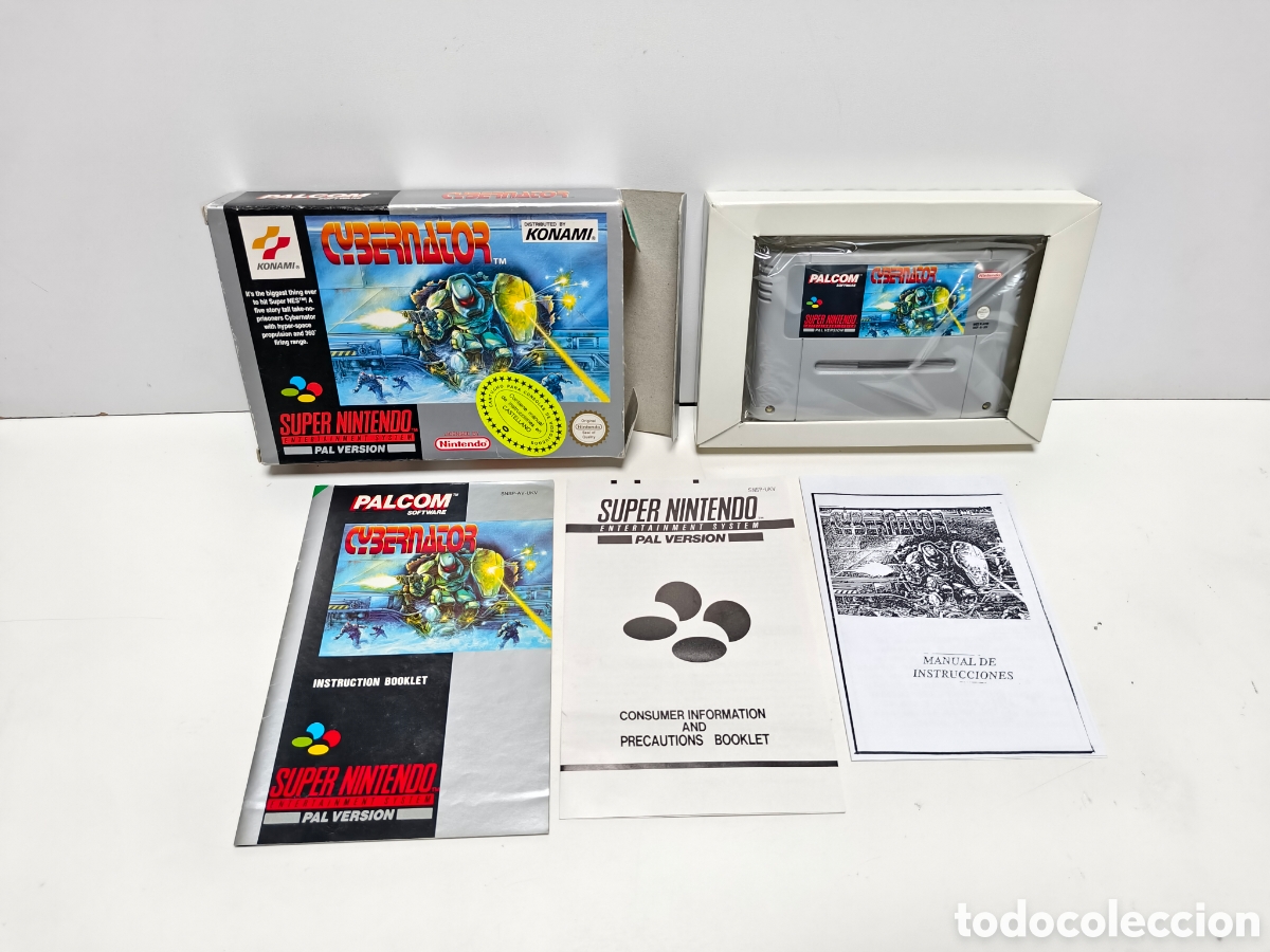 Videojuegos y consolas: Cybernator super nintendo SNES