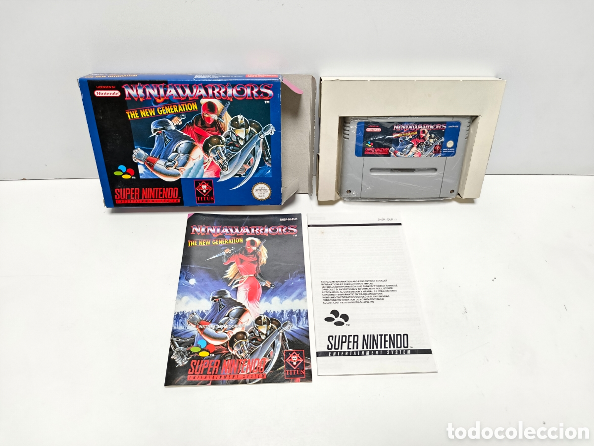 Videojuegos y consolas: Ninja Warriors the new generation super nintendo SNES