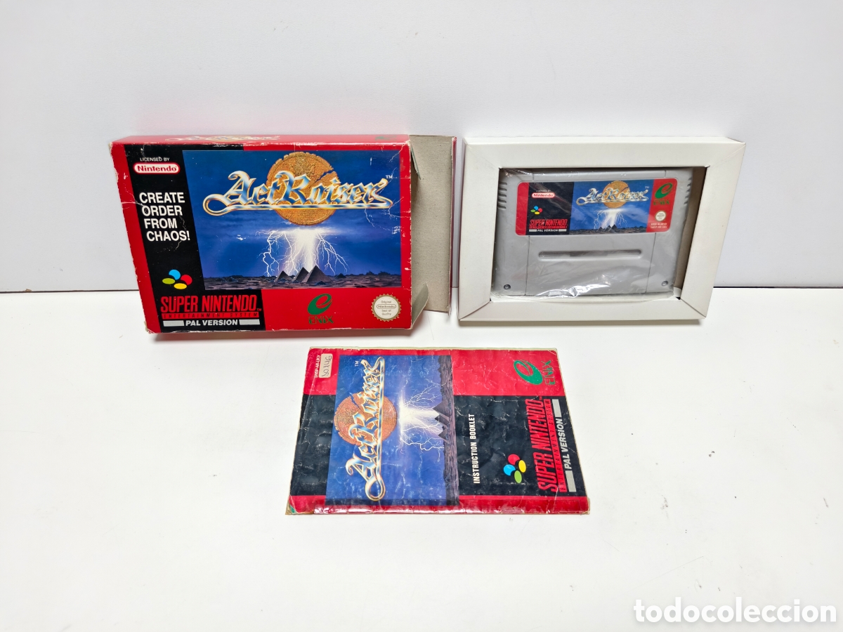 Videojuegos y consolas: Actraiser super nintendo SNES