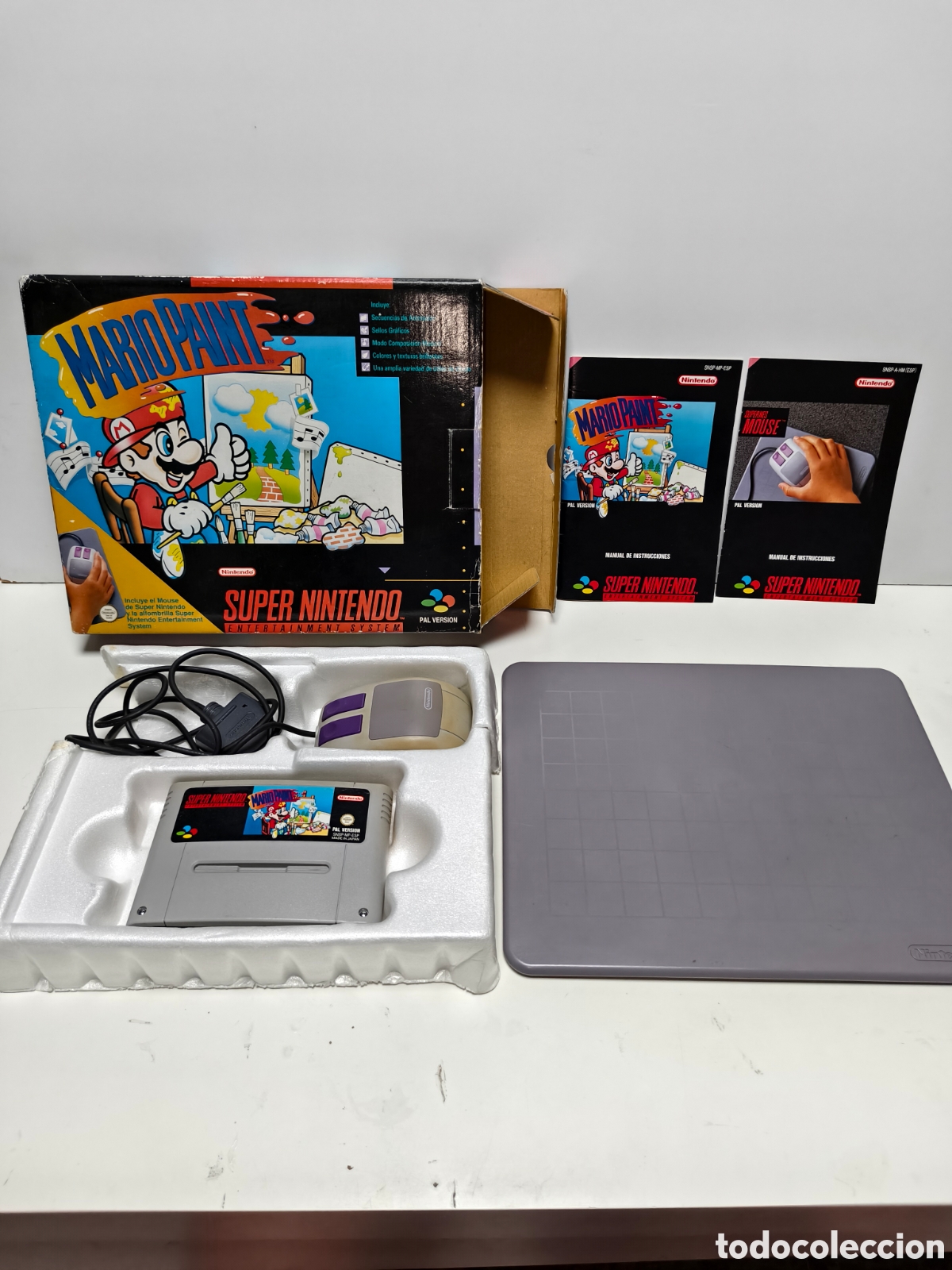 Videojuegos y consolas: Mario Paint super nintendo SNES