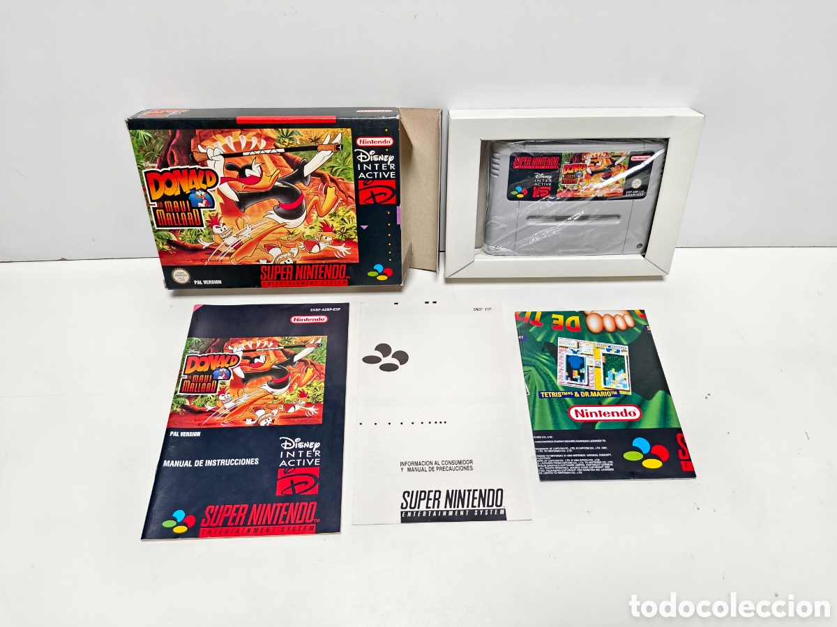 Videojuegos y consolas: Donald in maui mallard super nintendo SNES
