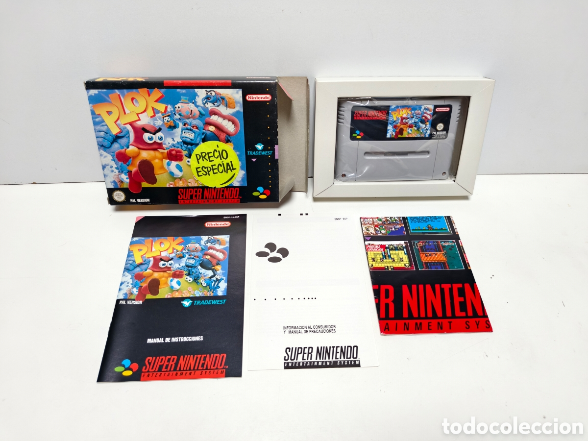 Videojuegos y consolas: Plok super nintendo SNES
