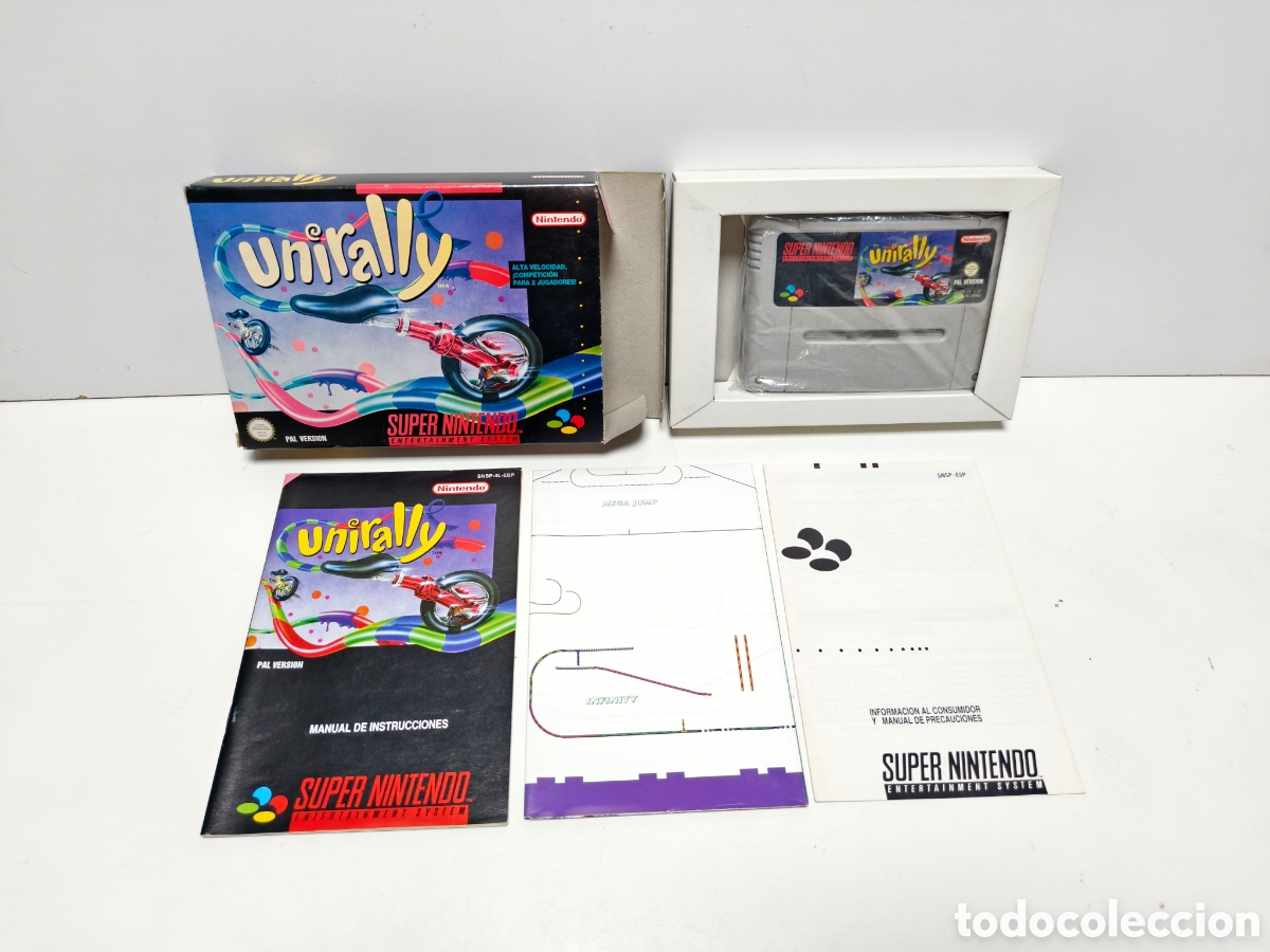 Videojuegos y consolas: Unirally super nintendo SNES