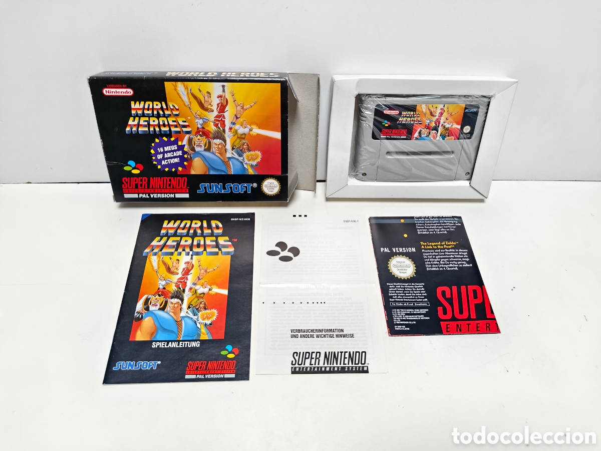 Videojuegos y consolas: World Heroes super nintendo SNES