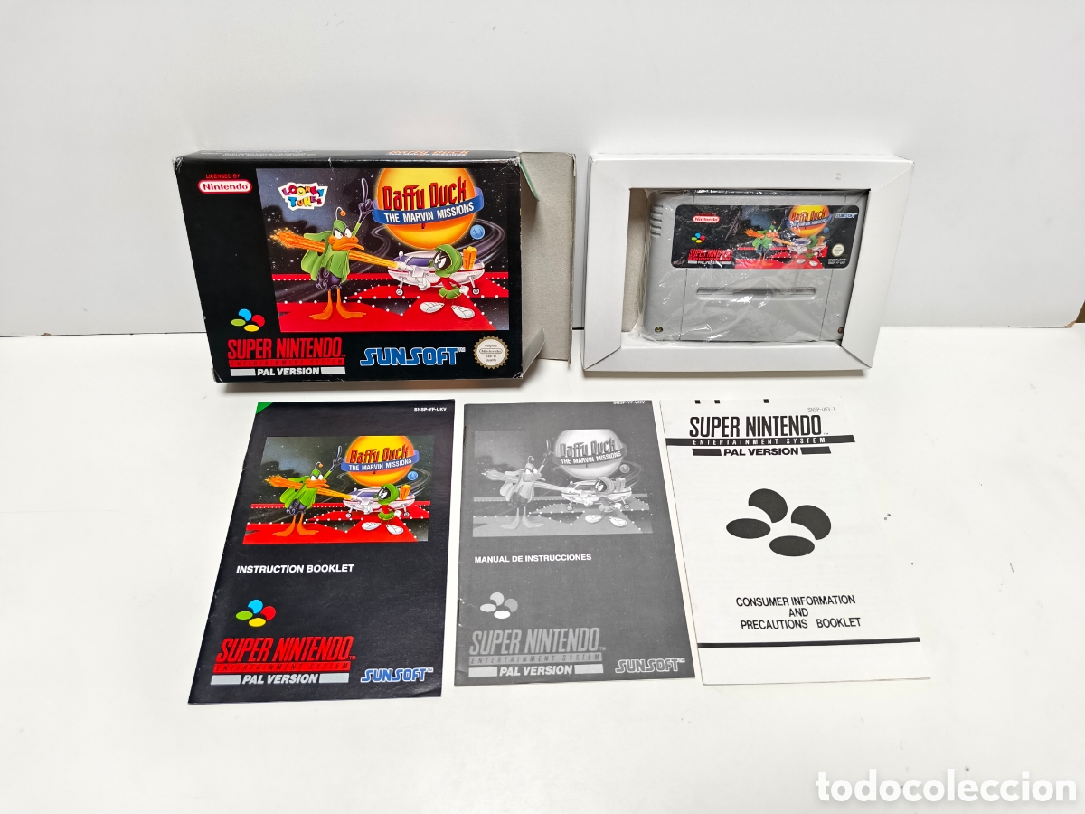 Videojuegos y consolas: Daffy Duck the marvin missions super nintendo SNES