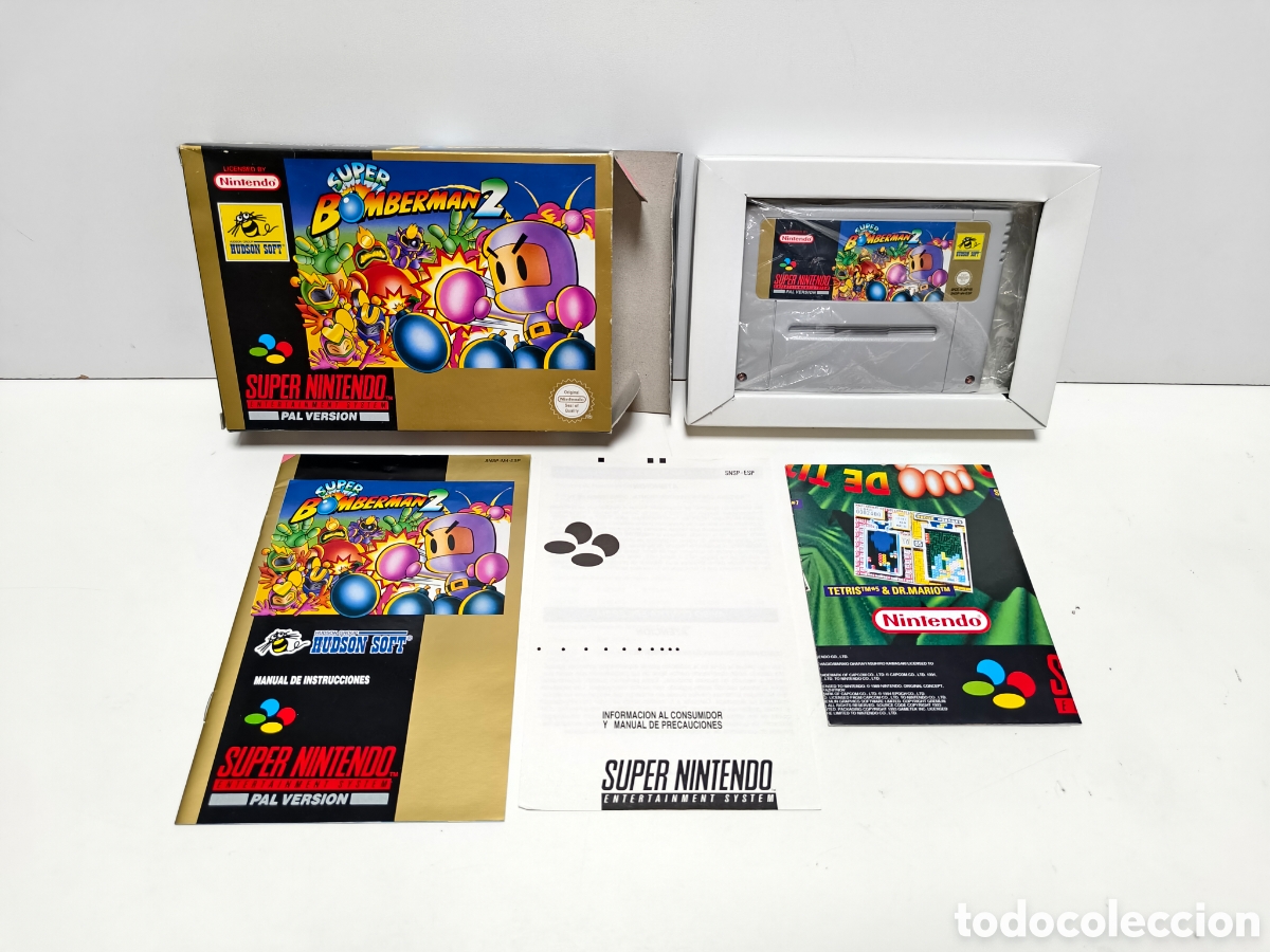 Videojuegos y consolas: Super Bonberman 2 super nintendo SNES